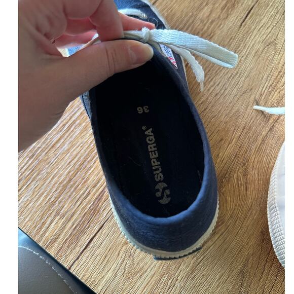 Superga Navy Sneakers Size 36 US 6 - Picture 3 of 5